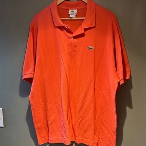 Lacoste Men's Polo Shirt in Bold Orange sz XXL